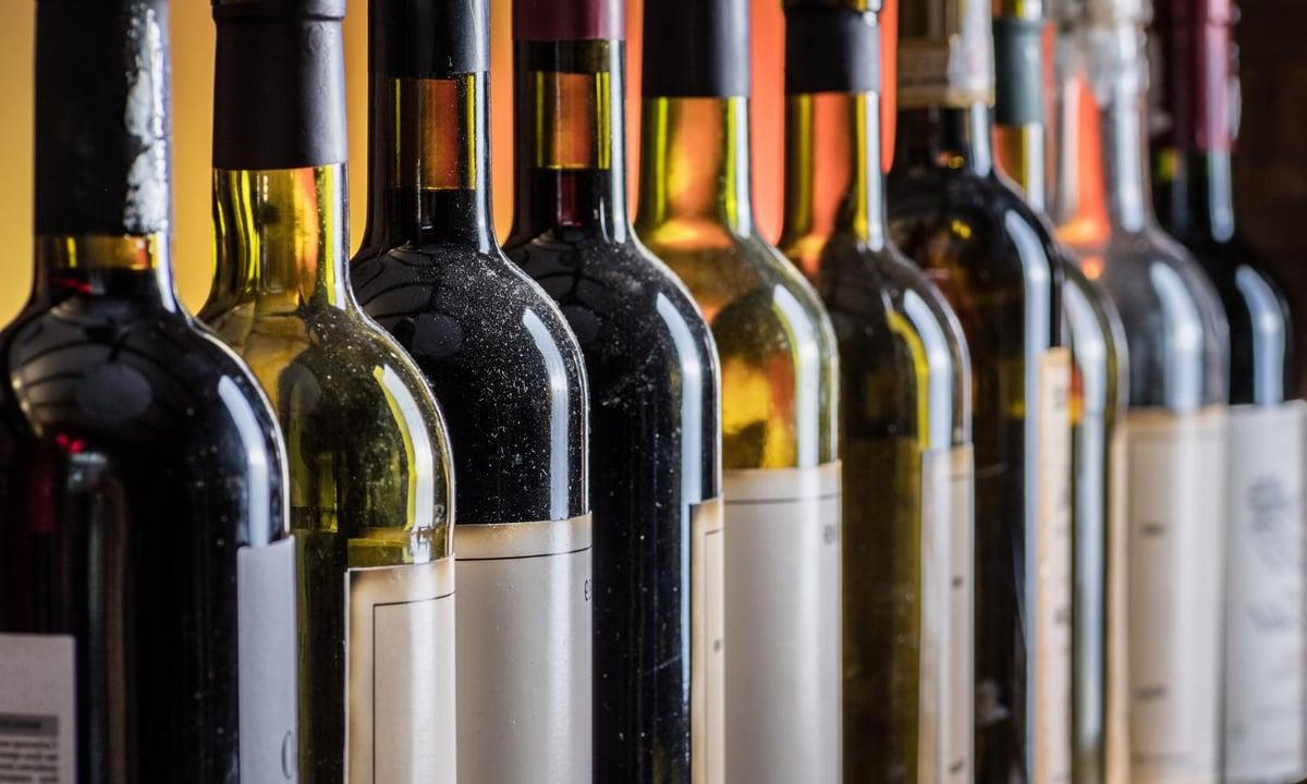 Différentes bouteilles de vin