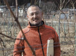 Vin d'Omachi Ferme 36 - Yoshio Yano logo