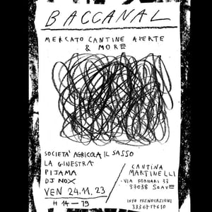 Baccanal PopUp @ Cantina Martinelli