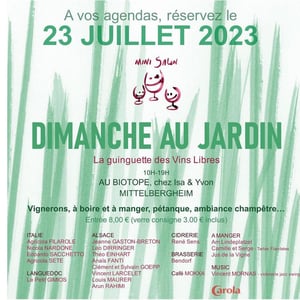 Dimanche au jardin