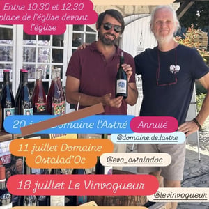 Les samedis au marché de Villeréal avec Natural Wine Guru🍷