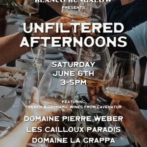 Unfiltered Afternoons: Domaine Pierre Weber, Les Cailloux Paradis and Domaine La Grappa