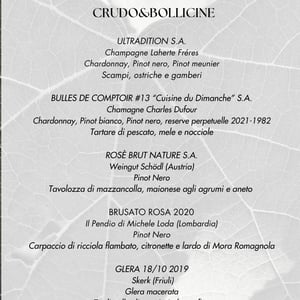 crudo e bollicine