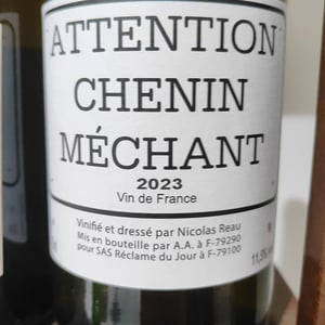 Attention Chenin Méchant - Le Clos des Treilles - Nicolas Reau 