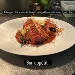 Aubergine Rôtie Et Lard Confit - La Toupie - 1373393