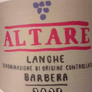 Barbera - Altare - Nicholas Altare -2023