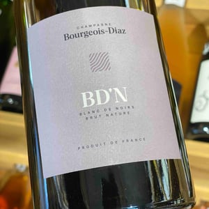 BD'N - Brut Nature - Champagne Bourgeois-Diaz - Jérôme & Charlotte Bourgeois 