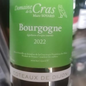 Bourgogne (blanc) - Domaine de la Cras - marc-soyard
