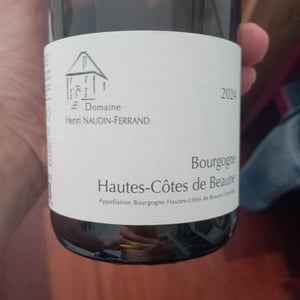 Bourgogne Hautes cotes de beaune - Domaine Henri Naudin-Ferrand - Claire Naudin -2019