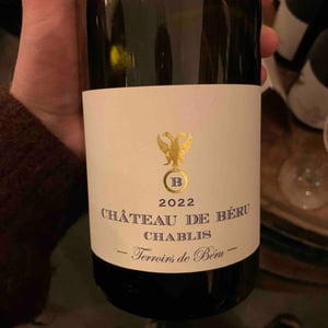 Chablis "Terroirs de Béru" - Château de Béru - athenais-de-beru