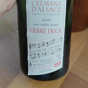 Crémant D’Alsace Riesling - Domaine Pierre Frick - Jean-Pierre, Chantal et Thomas Frick 