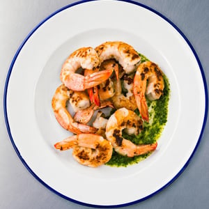 Crevettes Sautées Au Pesto - LA POISSONNE ... - 1355708
