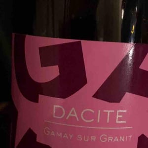 Dacite - Vins de la Madone - Gilles Bonnefoy 