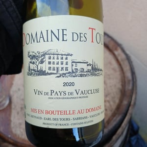 "Domaine des Tours" - Vin de Pays de Vaucluse - Blanc - Château Rayas - Château des Tours - Château de Fonsalette - emmanuel-reynaud