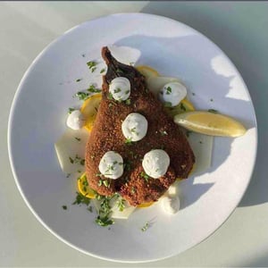 Eggplant-Schnitzel/Turnip Cabage/Zucchini - Restaurant Löscher - 1393075