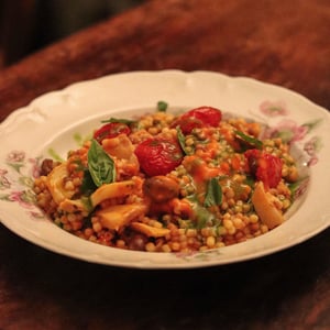 Fregola Con Baccalà Alla Romana - SEMI DI VINO - 1396050