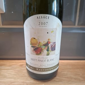 Kritt Pinot Blanc (Klaus Puth Label) - Marc Kreydenweiss (Andlau) - Antoine Kreydenweiss 