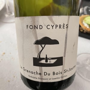 Le Grenache du Bois Saint-Jaume - Fond Cyprès - Rodolphe Gianesini & Laetitia Ourliac 
