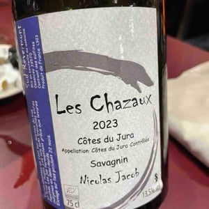 Les Chazaux Savagnin - Nicolas Jacob - Nicolas Jacob -2020