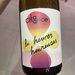Les heures Heureuses - Domaine La Chance - Jérôme Becuwe et Kim Ly Kieu -2023