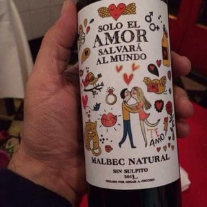 Malbec natural - Solo El Amor Salvara Al Mundo - pablo-quiroga -2012