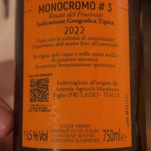 Monocromo #3 Rosé - Agricola Agricola Macciocca - Mario Macciocca 