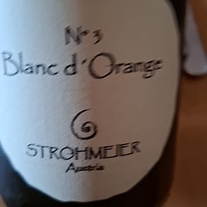 N°3 Blanc D’orange - Strohmeier - Franz Strohmeier -2022