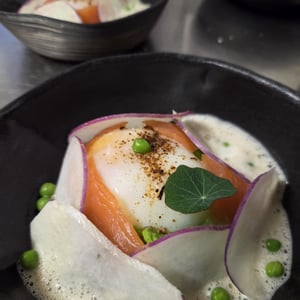 Oeuf Parfait, Truite Du Jura, Émulsion Truffée - L’Anversis Table de Montagne - 1357754