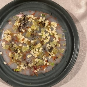 Palamós Prawn Carpaccio With Green Apple & Grape - And More - 1361555
