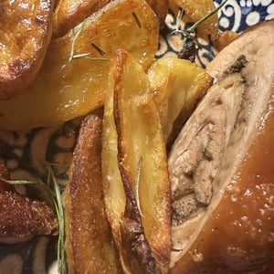 Pancia Maialino Con Patate - Retro bottiglieria alimentare - 1368220