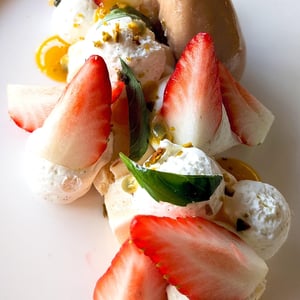Pavlova aux fraises BIO - 