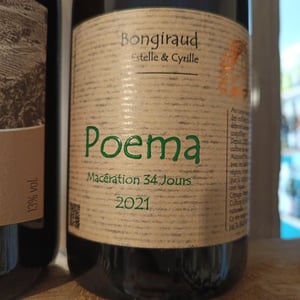 Poema - Macération 34 Jours - Francuska Vinarija - Estelle & Cyrille Bongiraud
