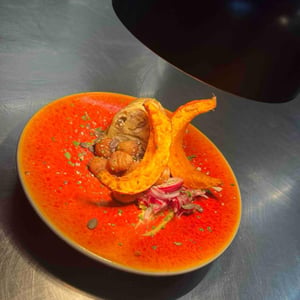Pumpkin/Mushroom/Chestnuts/Pickled Onion - Restaurant Löscher - 1393063
