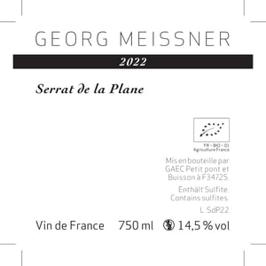 Serrat de la Plane - Domaine Georg Meissner - Georg Meissner -2022