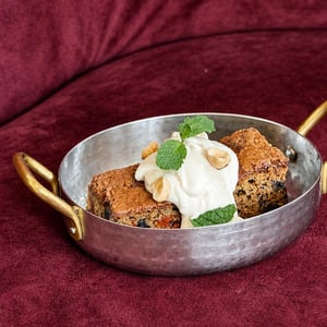 Sponge Cake With Prunes And Candied Cherries - Grapes Wine Bar - 1399480