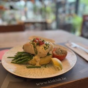 La Suggestion De La Semaine: Cabillaud Aux Petits Légumes, Sauce Vin Blanc Et Purée Maison - Restaurant Le Mounier - 902183