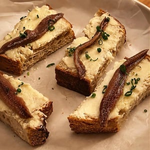 Tartine, Whipped Butter, Anchovy - Grapes Wine Bar - 1375413