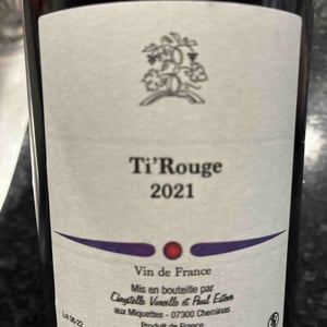 Ti'Rouge - Domaine des Miquettes - chrystelle-vareille-paul-esteve -2021