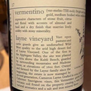 Vermentino - Minimus Wines / Omero/ Origin / Craft Wine Co. - Laura Cusick & Meredith Bell 