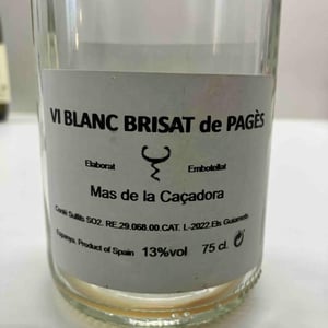 Vi blanc brisat de pagès - Mas de la Caçadora - 7lq2oz16 -2022