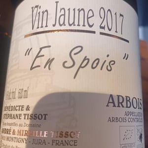 Vin Jaune En Spois - Domaine André & Mireille Tissot - benedicte-stephane-tissot