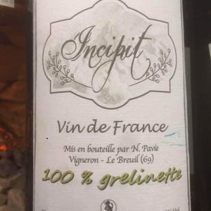 Incipit - Incipit - Nicolas Pavie - nicolas-pavie