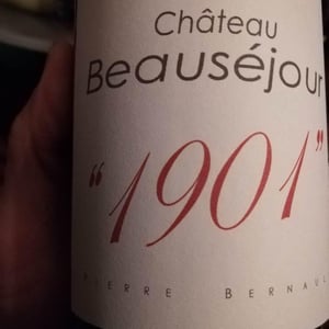 1901 - Château Beauséjour - Gérard Dupuy 