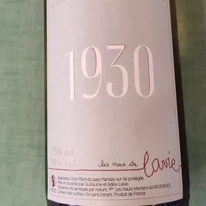 1930 - Les Vins de Lavie (Muscadet - from 2021) - Guillaume Lavie (Muscadet - from 2021) 