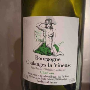 Bourgogne Coulanges la Vineuse "Grôle Tête" - Vini Viti Vinci - Nicolas Vauthier "Kikro" 