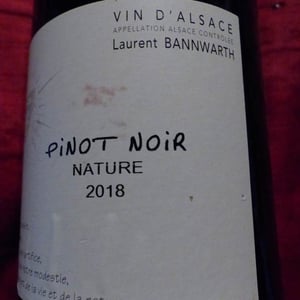 Pinot Noir Nature - Laurent Bannwarth - Stéphane Bannwarth 