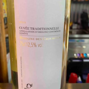 Cuvée Traditionnelle - Domaine Des Groubeaux - Yves Kohli 