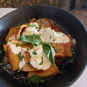 Paccheri With N’Duja And Stracciatella - Salumeria Lamuri - 594306