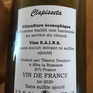 Clapisseta - Vignobles Doulmet - Domaine Du Fils D'Eole - thierry-remy-doulmet