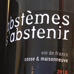 Abstèmes s'Abstenir - Cosse & Maisonneuve - Matthieu Cosse & Catherine Maisonneuve 